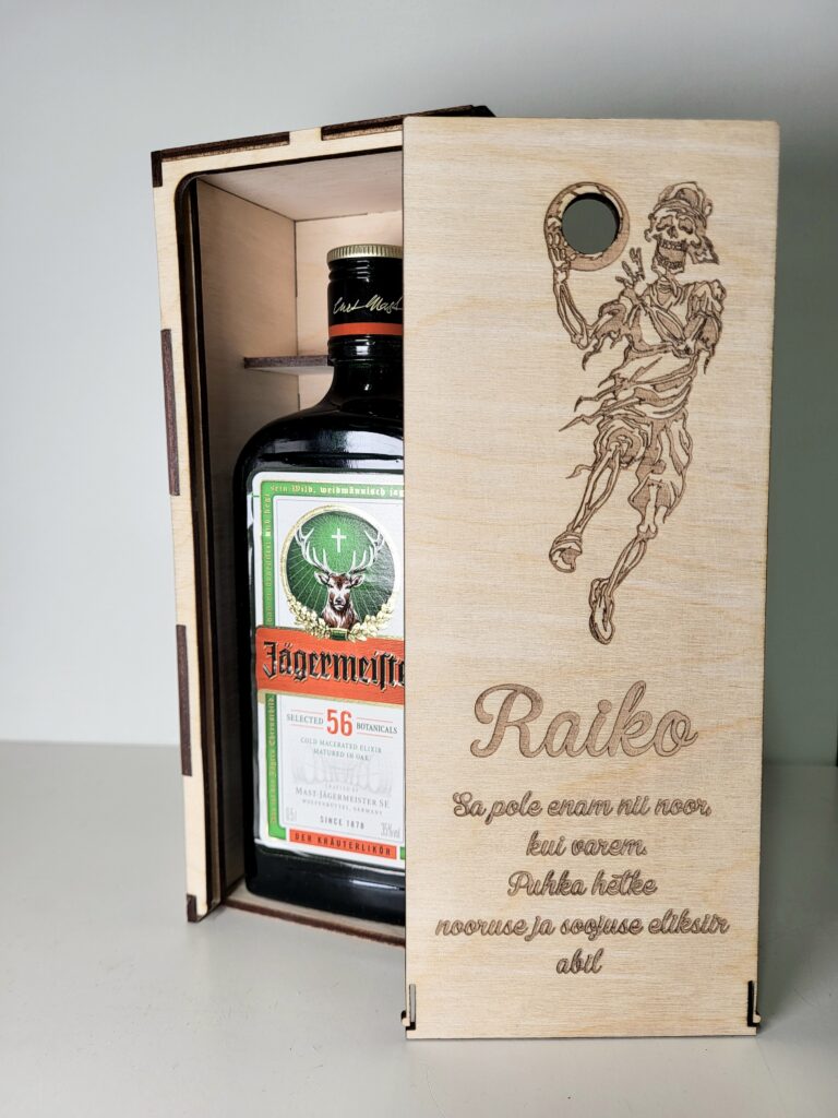 Personaliseeritud pudelikarp Jägermeister 0.5L